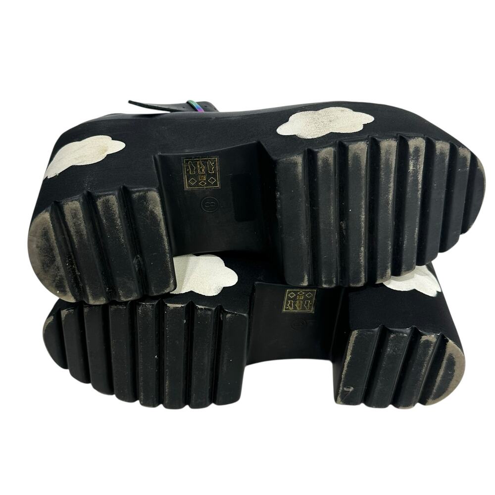 Hot Topic Black Rainbow Platform Heels - Picture 4 of 9